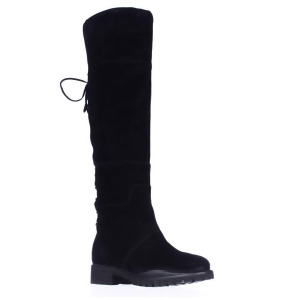 Womens Nine West Mavira Lace Up Over-The-Knee Boots Black - 5.5 US