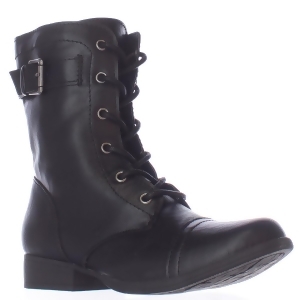 Womens Ar35 Faylln Lace Up Combat Boots Black - 5 US