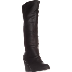 Womens Ar35 Edyth Block-Heel Knee-High Boots Black - 6 US