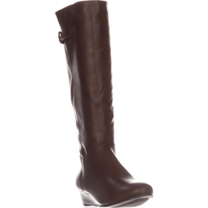 Womens Sc35 Rainne Wedge Mid-Calf Boots Cognac - 6 US