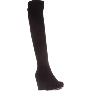 Womens Chinese Laundry Lavish Knee-High Wedge Boots Black - 5.5 US / 36 EU