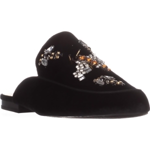 Womens I35 Gannie5 Jeweled Slide Loafers Black Bug - 6 US