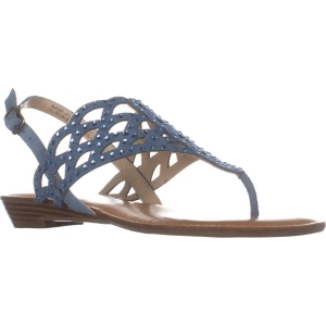 Womens ZiGiSoho Mariane Flat Thong Sandals Blue Grey - 9 US