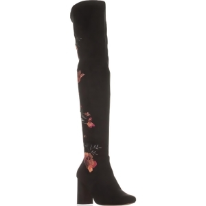 Womens I35 Delisa2 Embroidered Over The Knee Boots Black - 6 US