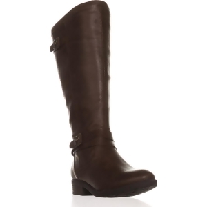 Womens BareTraps Yalina2 Wide Calf Comfort Boots Dark Brown - 9 US