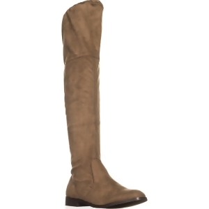 Womens Wanted Pheasant Pull On Over-The-Knee Boots Taupe - 8.5 US / 39 EU