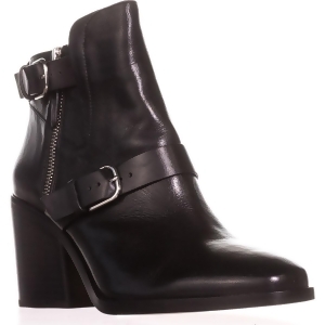 Womens Pour La Victoire Wilson Buckle-Strap Ankle Booties Black Montecarlo - 9.5 US