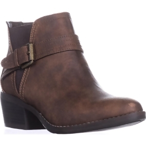 Womens White Mountain Hadley Buckle Ankle Boots Cognac - 6 US