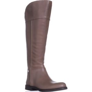 Womens Franco Sarto Christine Wide Calf Riding Boots Taupe Leather - 6.5 US / 36.5 EU