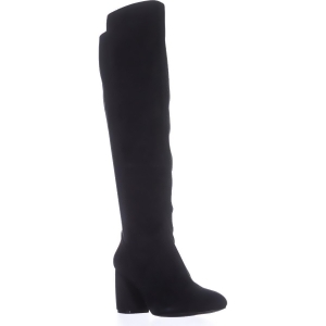 Womens Nine West Kerianna Knee High Pull-On Boots Black/Black Suede - 7.5 US