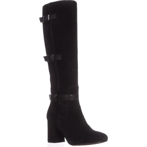 Womens Franco Sarto Knoll Knee-High Boots Black Suede - 9 US / 39 EU
