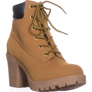 Womens Zigi Kiana Lug Sole Combat Boots Wheat/Brown - 8.5 US