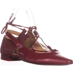 Womens Calvin Klein Evalyn Lace Up Mary Jane Flats Garnet - 6 US