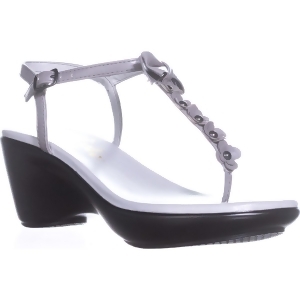 Womens callisto Laureen T-Strap Wedge Sandals Grey - 11 US