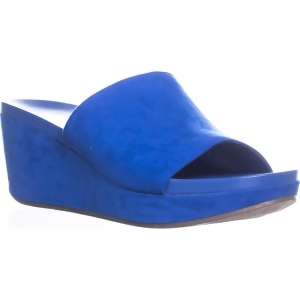 Womens Carlos by Carlos Santana Delphina Wedge Slide Sandals Corfu Blue - 7 US / 37 EU