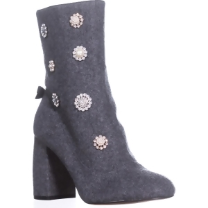Womens Nanette Lepore Linette High Tope Ankle Boots Grey - 7 US
