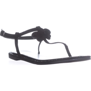 Womens callisto Geneve T-Strap Flat Sandals Black - 8 US