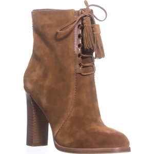 Womens Michael Kors Collection Odile Lace Up Booties Luggage - 6.5 US / 36.5 EU