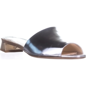 Womens Jerome C. Rousseau Delair Kitten Heel Slide Sandals Silver/Gold - 9 US / 39 EU
