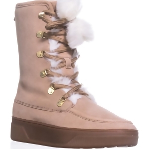 Womens Michael Michael Kors Juno Lace Up Lined Snow Boots Dark Khaki - 6 US / 36 EU
