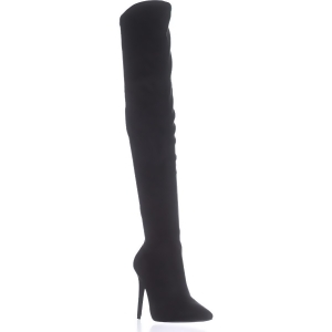 Womens Kendall Kylie Ayla2 Over-The-Knee Boots Black Fabric - 10 US