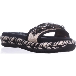Womens Marni Samsw39 Embellished Slide Sandals Black Moon - 6 US / 36 EU