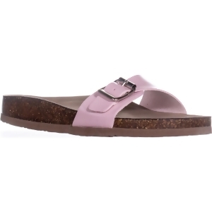 Womens madden girl Baallot Slide Sandals Pink Patent - 7 US