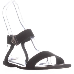 Womens B35 Victor Ankle Strap Flat Sandals Black - 6.5 US