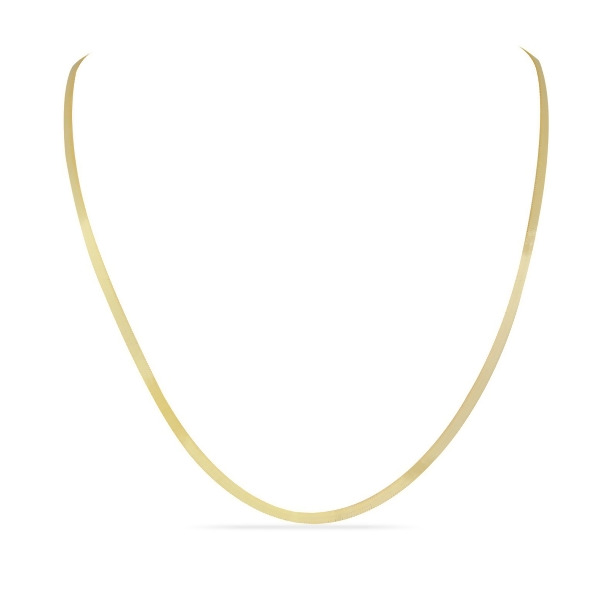 MAYA - Thin Herringbone Chain - Gold