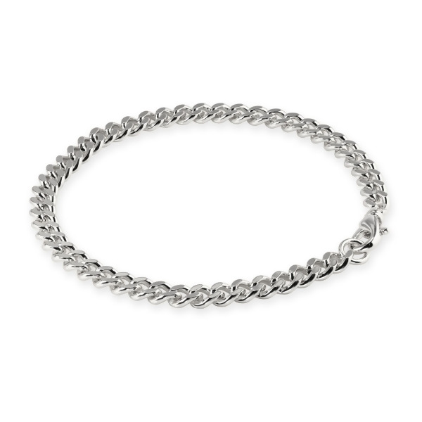CHARLIE – Extended Curb Chain Bracelet - Size 8”– Silver