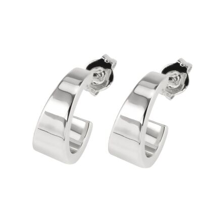 SEBASTIAN – Slider Hoops - Silver