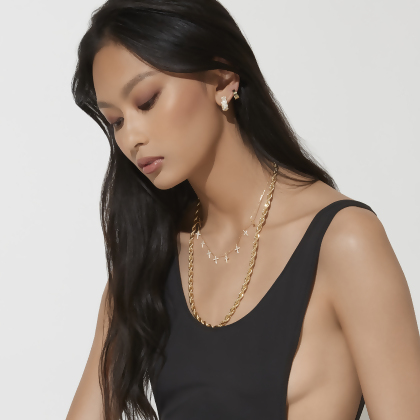 SEBASTIAN – Slider Hoops - Silver