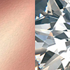 Rose Gold with Clear Gem