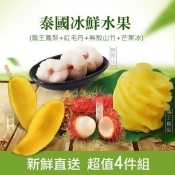 【築地一番鮮】 涼夏冷凍水果超值包4件組 (龍王鳳梨/紅毛丹/無殼山竹/芒果冰) 【築地一番鮮】 涼夏冷凍水果超值包4件組 (龍王鳳梨/紅毛丹/無殼山竹/芒果冰)