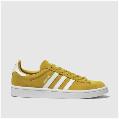 adidas yellow campus suede trainers