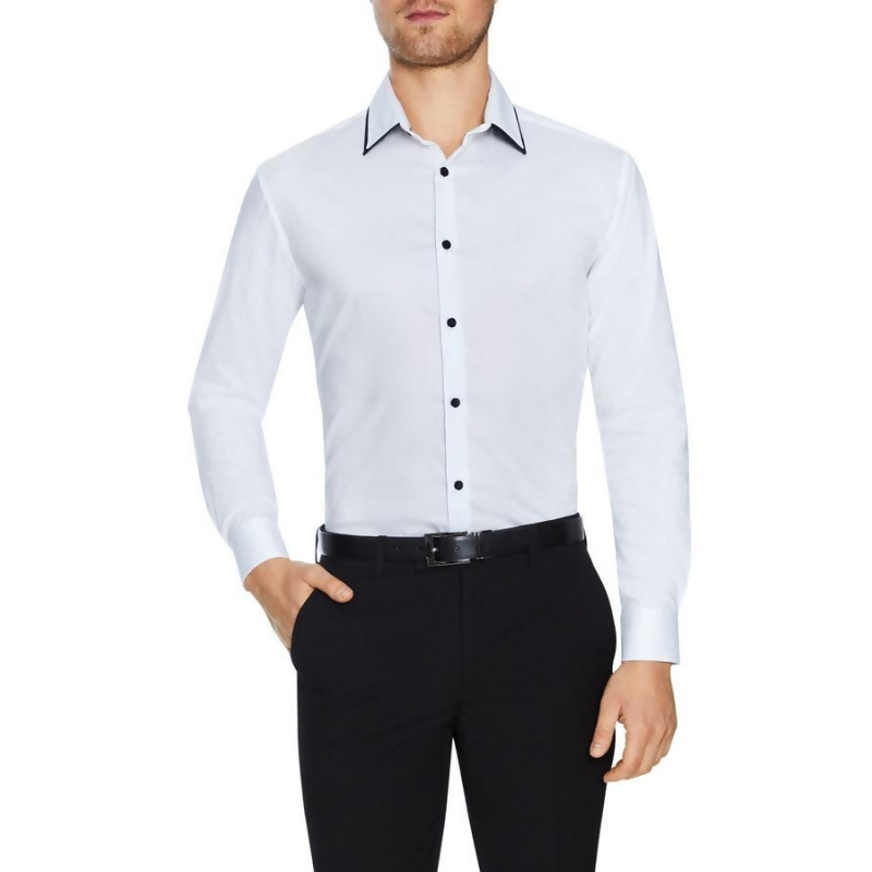 white stretch dress shirt