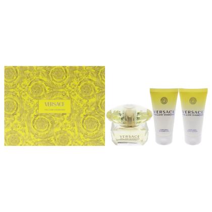 Versace Yellow Diamond by Versace for Women - 3 Pc Gift Set 1.7oz EDT Spray, 1.7oz Shower Gel, 1.7oz Body Lotion 