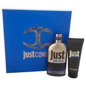 Just Cavalli by Roberto Cavalli for Men 2 Pc Gift Set 3oz Edt Spray 2.5oz Perfumed Shower Gel - All