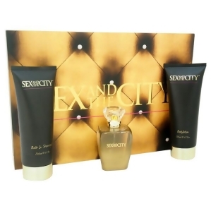 Sex in the City by Sex in the City for Women 3 Pc Gift Set 3.4oz Edp Spray 6.7oz Body Lotion 6.7oz Bath Shower Gel - All