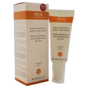 Wake Wonderful Night-Time Facial by Ren for Unisex 1.4 oz Treatment - All