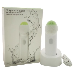 Clinique Sonic System Purifying Cleansing Brush White by Clinique for Unisex 4 Pc Kit Cleansing Brush Charging Base With Usb Plug Purifying Cleansing 