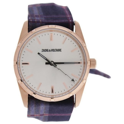 ZVF203 Rose Gold/Purple Multicolor Cloth Bracelet Watch by Zadig & Voltaire for Women - 1 Pc Watch 