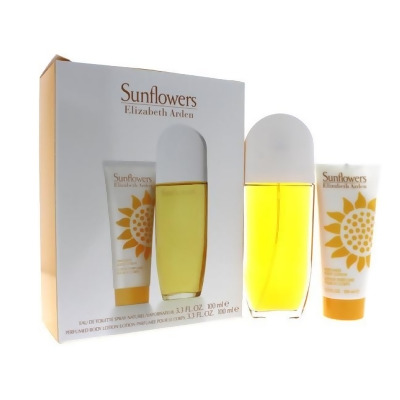 Sunflowers by Elizabeth Arden for Women - 2 pc Gift Set 3.3 oz EDT Spray, 3.3 oz Body Lotion 