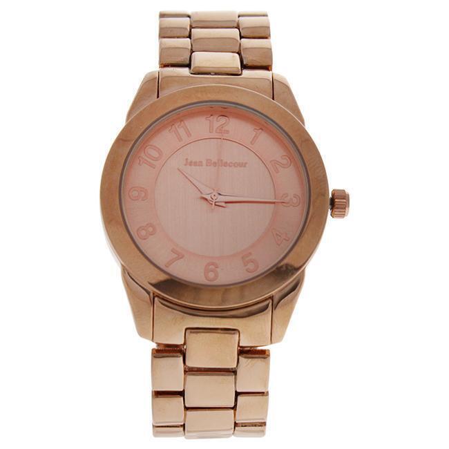 A0372-2 Rose Gold Stainless Steel Bracelet Watch by Jean Bellecour for Women - 1 Pc Watch