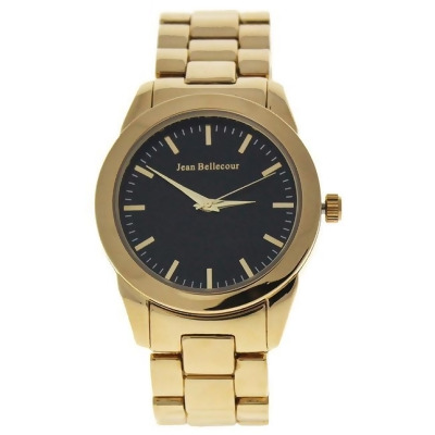 A0372-4 Gold Stainless Steel Bracelet Watch by Jean Bellecour for Women - 1 Pc Watch 