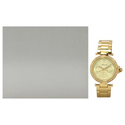 AL0519-01 Gold Stainless Steel Bracelet Watch by Antoneli for Women - 1 Pc Watch 