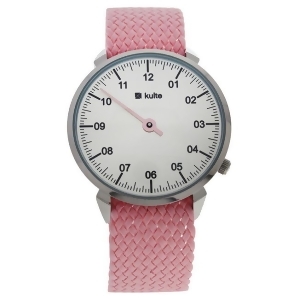 Kutpp Silver/Pink Nylon Strap Watch by Kulte for Women 1 Pc Watch - All
