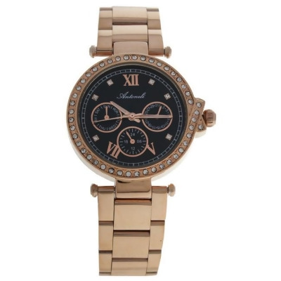 AL0519-15 Rose Gold Stainless Steel Bracelet Watch by Antoneli for Women - 1 Pc Watch 
