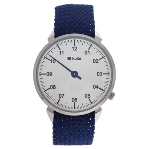 Kutpbl Forever Silver/Blue Nylon Strap Watch by Kulte for Unisex 1 Pc Watch - All