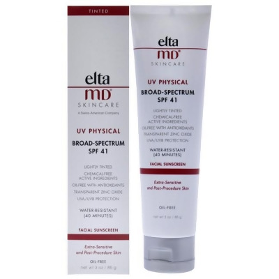 UV Physical Broad-Spectrum SPF 41 by EltaMD for Unisex - 3 oz Sunscreen 